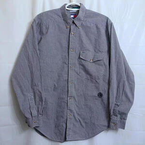 Tommy Hilfiger Button Down Shirt Men's Medium M Blue / White Checks